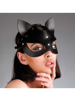 Catwoman Black Leather Mask